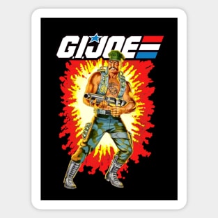 Gung Ho GI Joe toy art card Sticker
